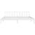 Cadru de pat Super King, alb, 180x200 cm, lemn masiv de pin GartenMobel Dekor