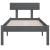 Cadru de pat, gri, 100x200 cm, lemn masiv de pin GartenMobel Dekor
