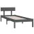 Cadru de pat, gri, 100x200 cm, lemn masiv de pin GartenMobel Dekor