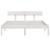 Cadru de pat, alb, 160x200 cm, lemn masiv de pin GartenMobel Dekor