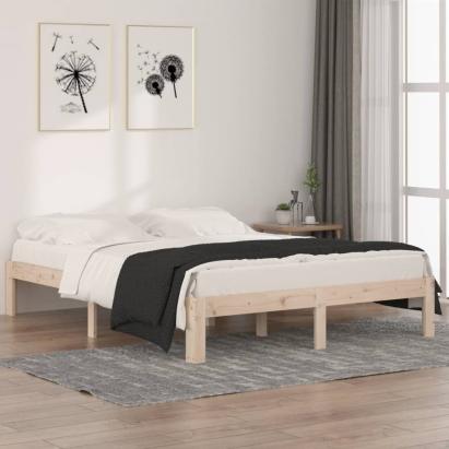 Cadru de pat King Size, 150x200 cm, lemn masiv GartenMobel Dekor