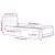 Cadru de pat mic single, 75x190 cm, lemn masiv de pin GartenMobel Dekor