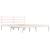 Cadru de pat mic dublu 4FT, alb, 120x190 cm, lemn masiv de pin GartenMobel Dekor