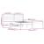 Cadru de pat mic dublu 4FT, alb, 120x190 cm, lemn masiv de pin GartenMobel Dekor