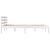 Cadru de pat dublu 4FT6, alb, 135x190 cm, lemn masiv de pin GartenMobel Dekor