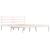 Cadru de pat dublu 4FT6, alb, 135x190 cm, lemn masiv de pin GartenMobel Dekor