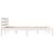 Cadru de pat King Size 5FT, alb, 150x200 cm, lemn masiv de pin GartenMobel Dekor
