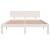 Cadru de pat, alb, 140x190 cm, lemn masiv de pin GartenMobel Dekor