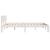 Cadru de pat, alb, 140x200 cm, lemn masiv de pin GartenMobel Dekor