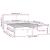 Cadru de pat, alb, 140x200 cm, lemn masiv de pin GartenMobel Dekor