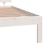 Cadru de pat King Size, alb, 150x200 cm, lemn masiv GartenMobel Dekor