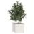 Jardinieră de grădină, alb, 31x31x31 cm, lemn masiv de pin GartenMobel Dekor
