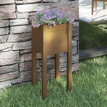 Jardinieră de grădină, maro miere, 31x31x70 cm, lemn masiv pin GartenMobel Dekor