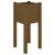 Jardiniere grădină 2 buc. maro miere 31x31x70 cm lemn masiv pin GartenMobel Dekor