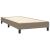 Pat box spring cu saltea, gri taupe, 100x200 cm, textil GartenMobel Dekor