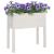 Jardiniere de grădină, 2 buc., alb, 70x31x70 cm, lemn masiv pin GartenMobel Dekor