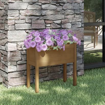 Jardinieră de grădină, maro miere, 70x31x70 cm, lemn masiv pin GartenMobel Dekor