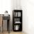 Bibliotecă/Separator cameră negru 40x35x103 cm lemn masiv pin GartenMobel Dekor