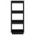 Bibliotecă/Separator cameră negru 40x35x103 cm lemn masiv pin GartenMobel Dekor