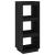 Bibliotecă/Separator cameră negru 40x35x103 cm lemn masiv pin GartenMobel Dekor
