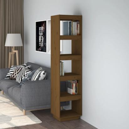 Bibliotecă/Separator cameră, maro miere, 40x35x167 cm lemn pin GartenMobel Dekor