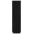 Bibliotecă/Separator cameră negru 60x35x135 cm lemn masiv pin GartenMobel Dekor