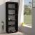 Bibliotecă/Separator cameră negru 60x35x167 cm lemn masiv pin GartenMobel Dekor