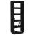 Bibliotecă/Separator cameră negru 60x35x167 cm lemn masiv pin GartenMobel Dekor