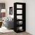 Bibliotecă/Separator cameră negru 60x35x167 cm lemn masiv pin GartenMobel Dekor