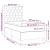 Pat box spring cu saltea, gri taupe, 80x200 cm, textil GartenMobel Dekor