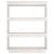 Bibliotecă/Separator cameră, alb, 80x35x103 cm, lemn masiv pin GartenMobel Dekor
