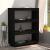 Bibliotecă/Separator cameră, negru, 80x35x103cm, lemn masiv pin GartenMobel Dekor