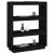 Bibliotecă/Separator cameră, negru, 80x35x103cm, lemn masiv pin GartenMobel Dekor