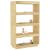 Bibliotecă/Separator cameră, 80x35x135 cm, lemn masiv pin GartenMobel Dekor