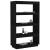 Bibliotecă/Separator cameră, negru 80x35x135 cm, lemn masiv pin GartenMobel Dekor