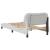 Cadru de pat cu lumini LED, alb, 90x190 cm, piele ecologică GartenMobel Dekor