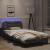 Cadru de pat cu lumini LED, gri, 100x200 cm, piele ecologică GartenMobel Dekor
