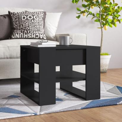 Măsuță de cafea, negru, 102x55x45 cm, lemn prelucrat GartenMobel Dekor