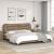 Cadru de pat cu LED, cappuccino, 180x200 cm, piele ecologică GartenMobel Dekor