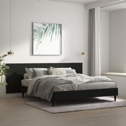 Tăblie de pat, negru, 240x1,5x80 cm, lemn prelucrat GartenMobel Dekor