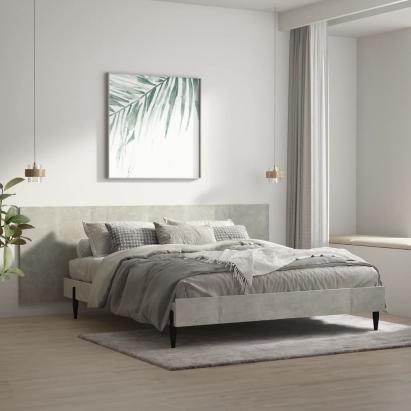 Tăblie de pat/ perete, gri beton, 240x1,5x80 cm, lemn prelucrat GartenMobel Dekor