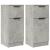 Servante, 2 buc., gri beton, 30x30x70 cm, lemn compozit GartenMobel Dekor