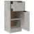 Servante, 2 buc., gri beton, 30x30x70 cm, lemn compozit GartenMobel Dekor