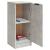 Servante, 2 buc., gri beton, 30x30x70 cm, lemn compozit GartenMobel Dekor