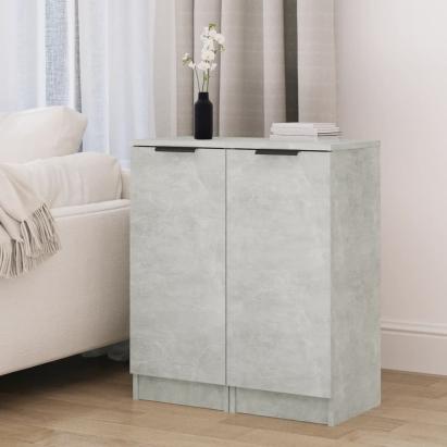 Servante, 2 buc., gri beton, 30x30x70 cm, lemn compozit GartenMobel Dekor