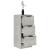 Servante, 2 buc., gri beton, 30x30x70 cm, lemn prelucrat GartenMobel Dekor