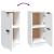 Servante, 2 buc., alb, 30x30x70 cm, lemn compozit GartenMobel Dekor