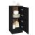 Servante, 2 buc., negru, 30x30x70 cm, lemn prelucrat GartenMobel Dekor