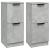 Servante, 2 buc., gri beton, 30x30x70 cm, lemn compozit GartenMobel Dekor