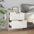 Noptiere, 2 buc., alb, lemn prelucrat GartenMobel Dekor